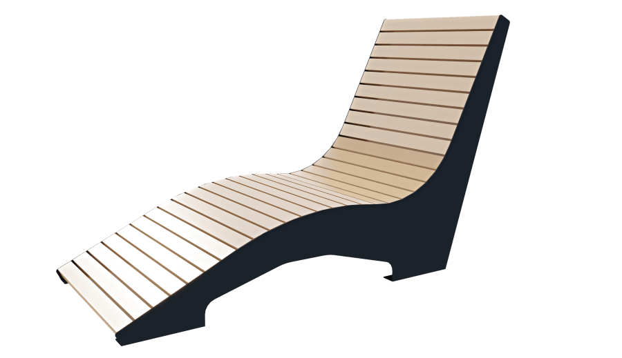 Шезлонг парковый D-МАФ ВРЕМЯ