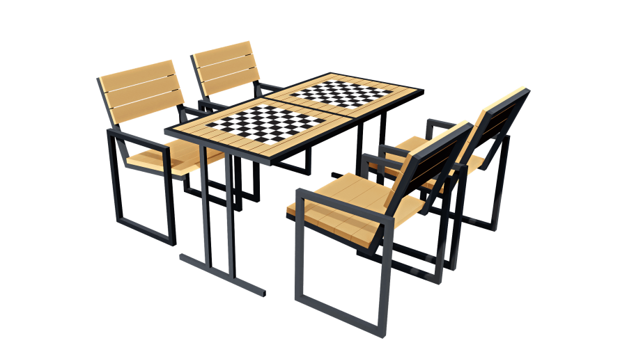 Стол шахматный парный D-МАФ ШАХМАТИСТ 4