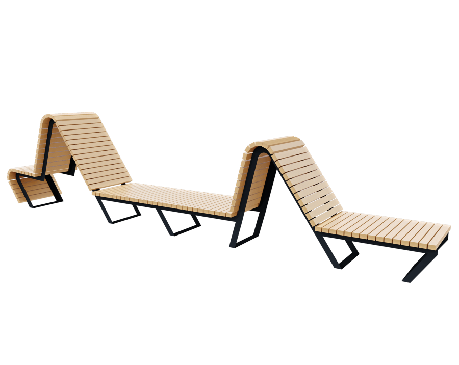 Скамейка парковая D-МАФ ПУЛЬС