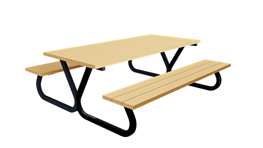 Стол с лавочками уличный D-МАФ ОМЕГА