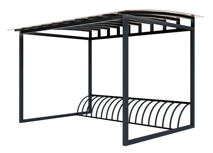 Велопарковка с навесом D-МАФ ТАМБУР