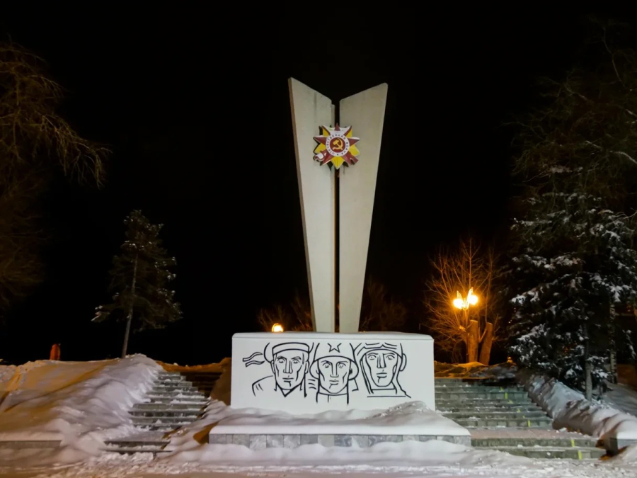 Освещение памятников ВОВ в г. Энгельс