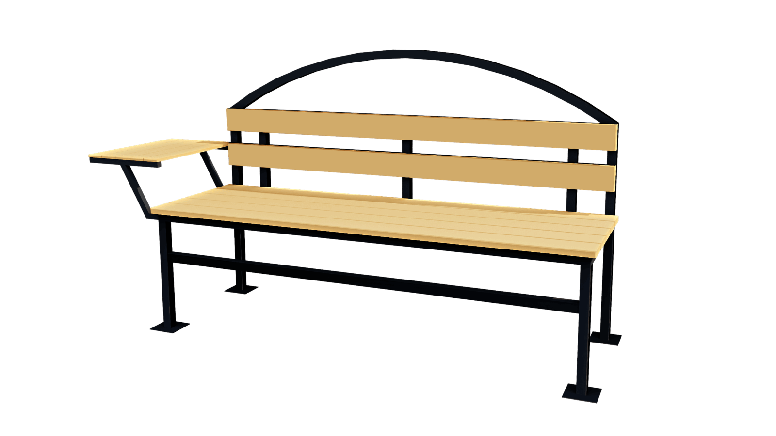 Скамейка со столиком парковая D-МАФ АНТРАКТ