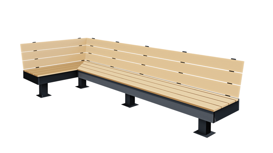 Скамейка парковая D-МАФ КВАДРАТ