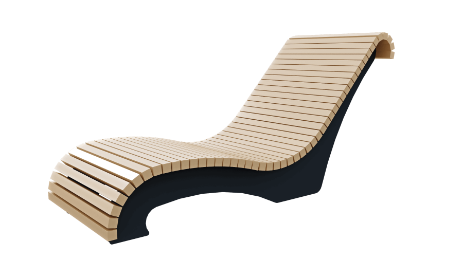 Шезлонг парковый D-МАФ ВОЛНА