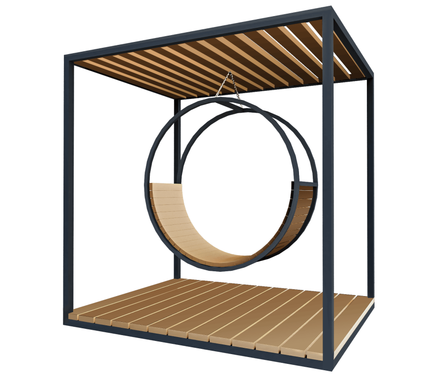 Качели парковые D-МАФ СОЛНЦЕ