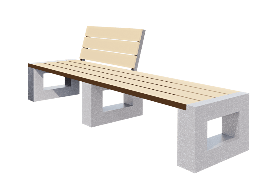 Скамья парковая D-МАФ ПАРУС