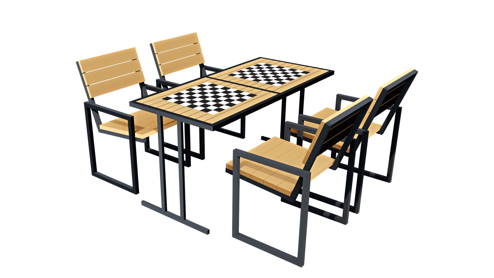 Стол шахматный парный D-МАФ ШАХМАТИСТ 4