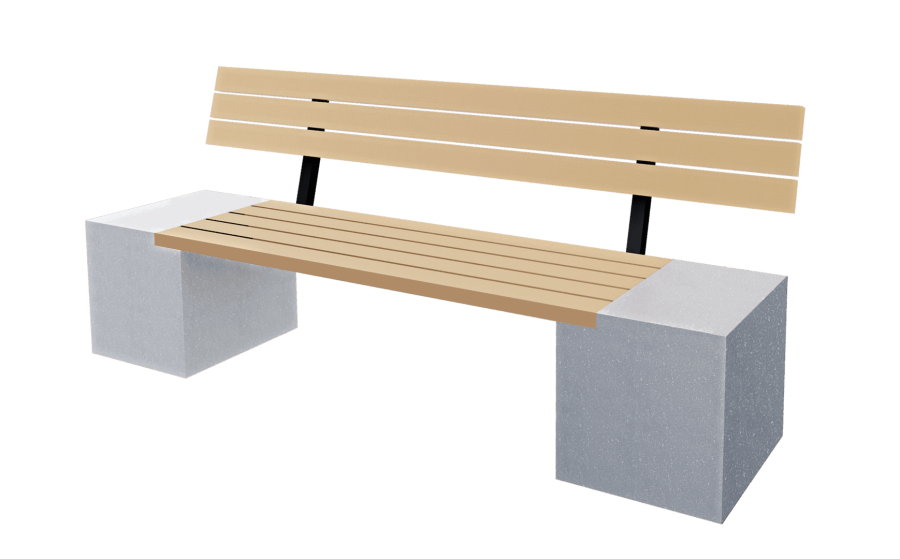 Скамья парковая D-МАФ КУБ