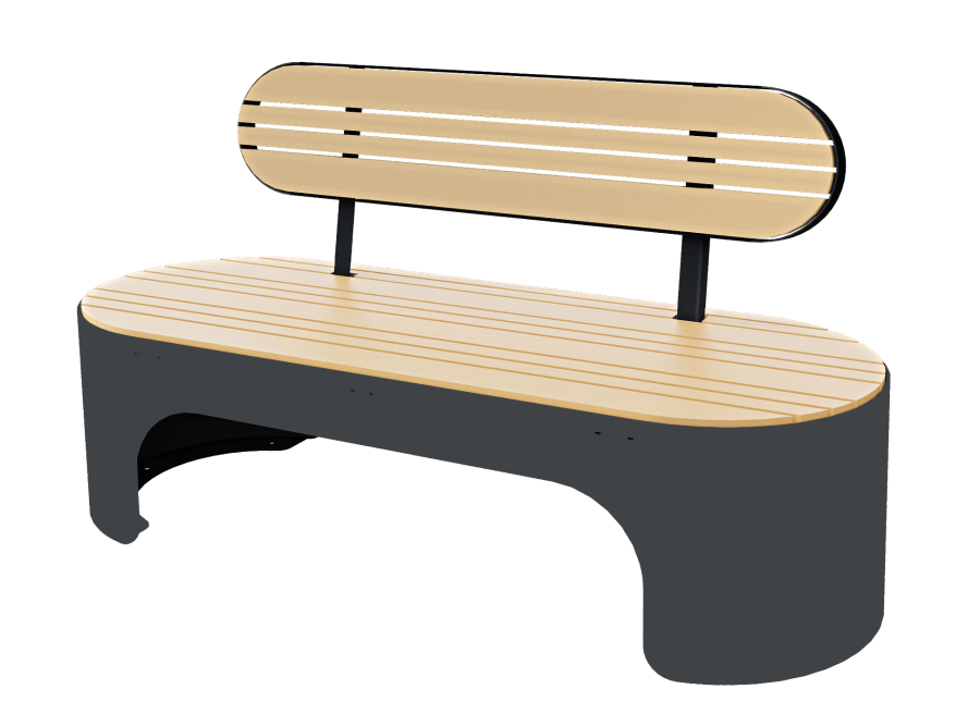 Скамейка парковая D-МАФ ОВАЛ